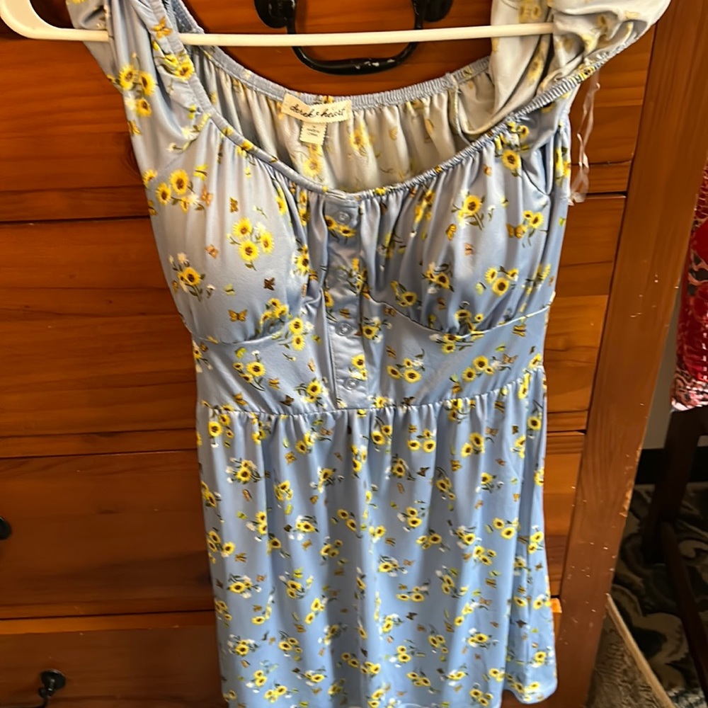 Woman’s floral dress